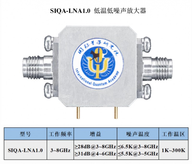 深圳量子院超导量子计算团队在低温低噪声放大器研发方面取得重要进展