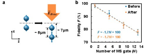 清华大学段路明研究组首次在二维离子阵列上实现全连通的量子纠缠逻辑门